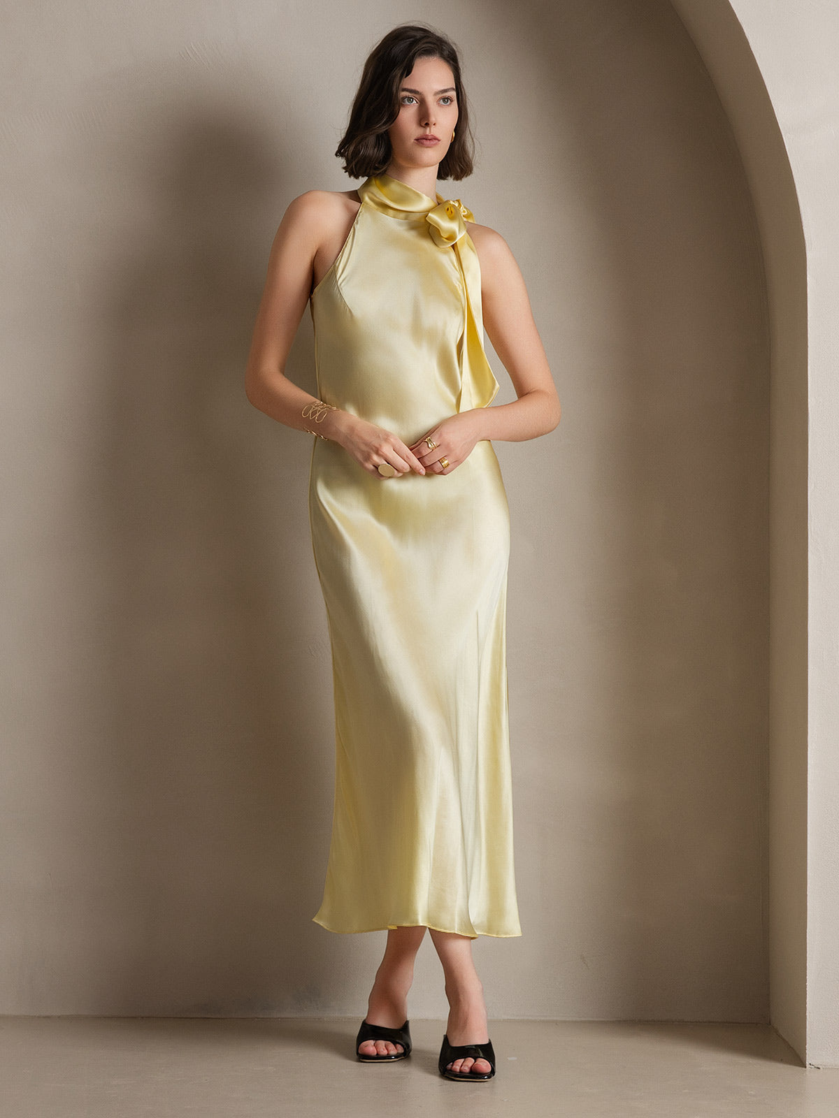 Poised in Silk Pearl