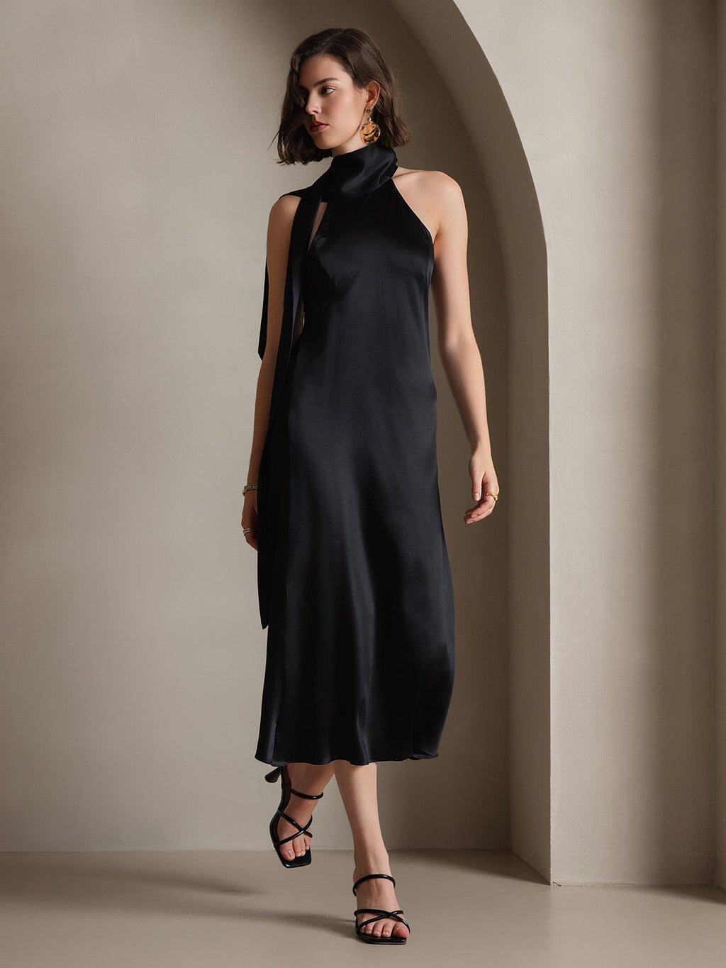 Poised in Silk Pearl