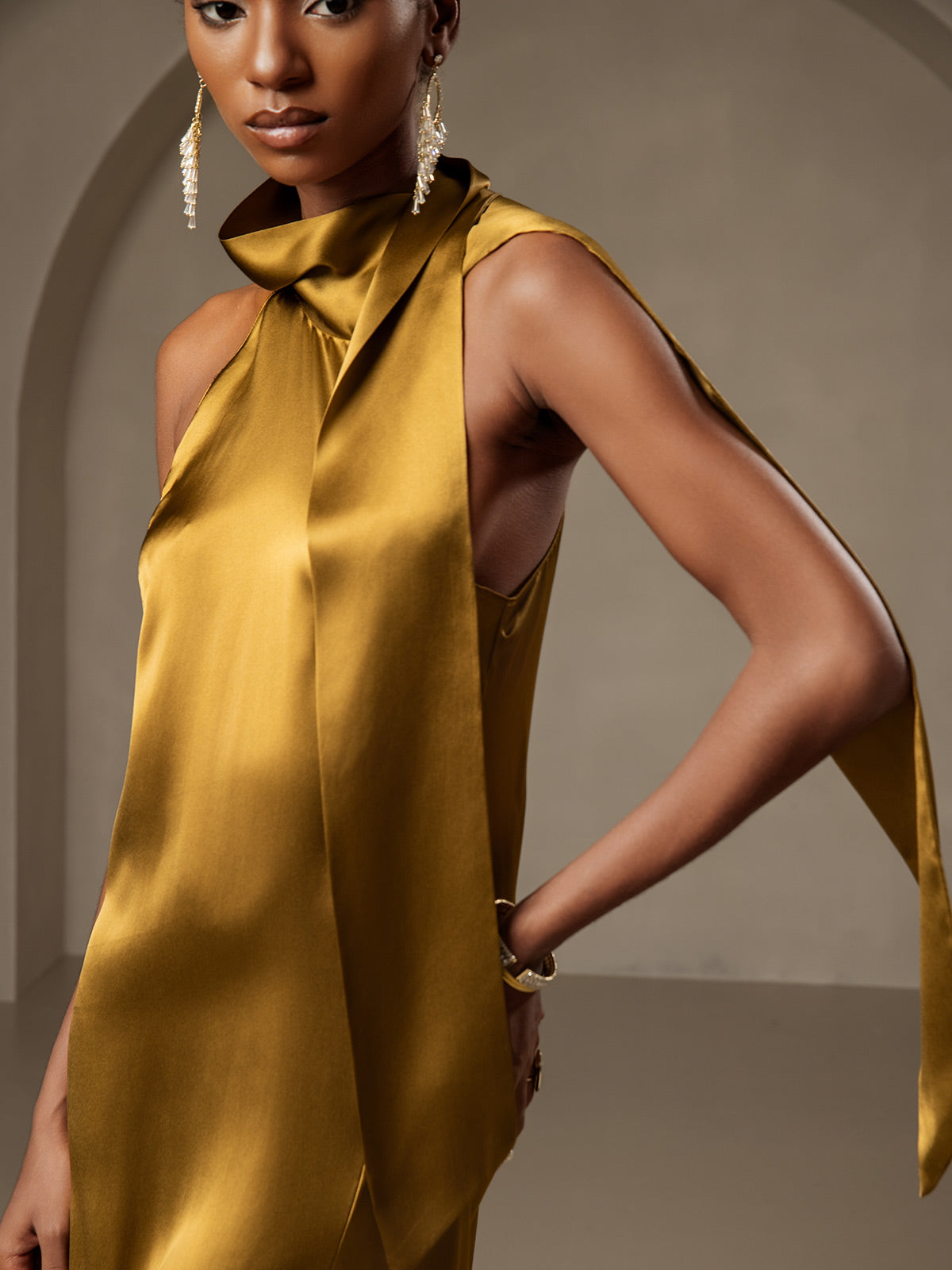 Poised in Silk Pearl