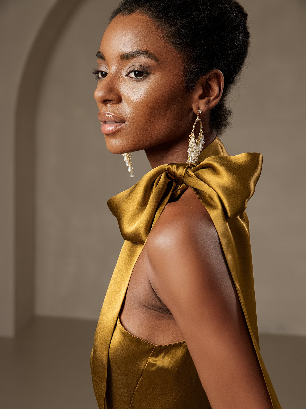 Poised in Silk Pearl