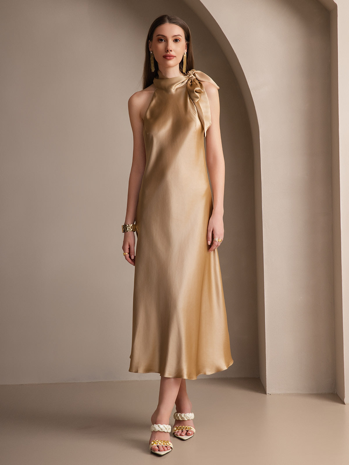 Poised in Silk Pearl